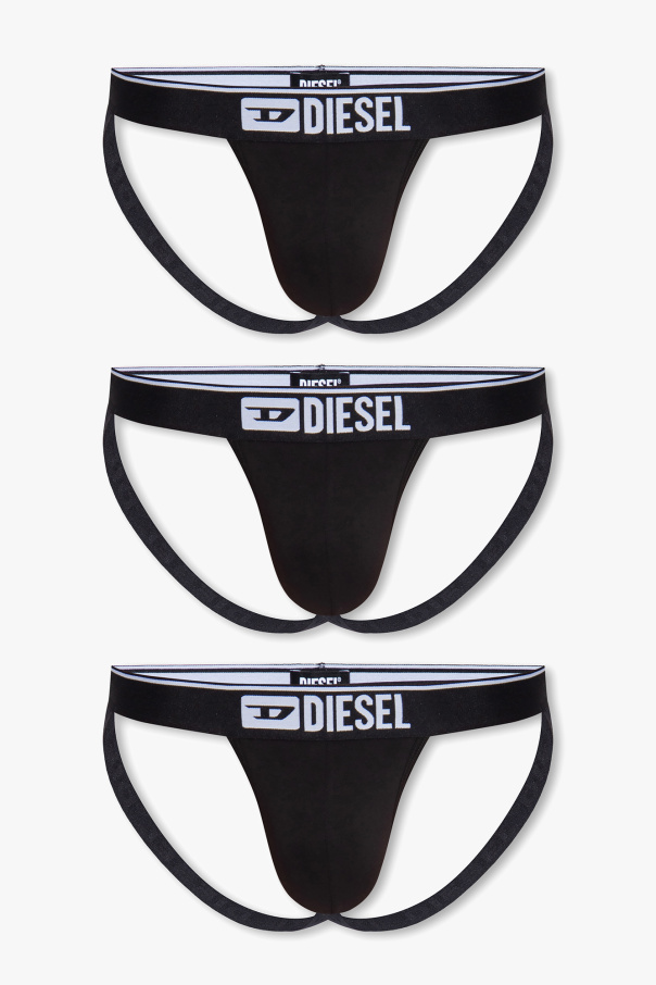 Black Jockstrap threepack Diesel Vitkac GB